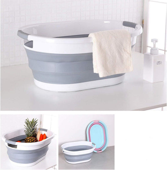 بانيو وباسكت غسيل سيليكون قابل للطي – حجم جامبو، خامة مستوردة عالية الجودة