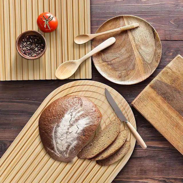 تراي خشب بامبو بيضاوي – مقاس 35×25 سم – خامة بامبو مستوردة عالية الجودة – يستخدم صينية تقديم أو بلانشة تقطيع – شكل شيك للمطبخ والضيافة