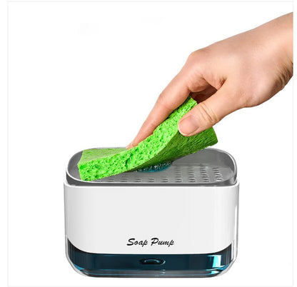 دسبنسر صابون أكريليك مستورد – موديل حديث مع إسفنجة وقاعدة مطاطية