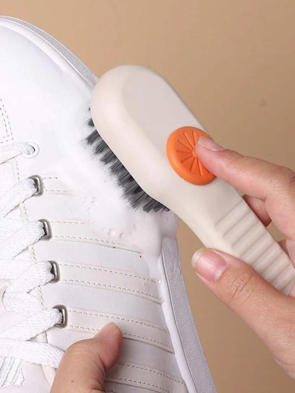 فرشة تنظيف متعددة الاستخدامات بمقبض طويل وإضافة سائل تنظيف – شعر ناعم للتنظيف العميق