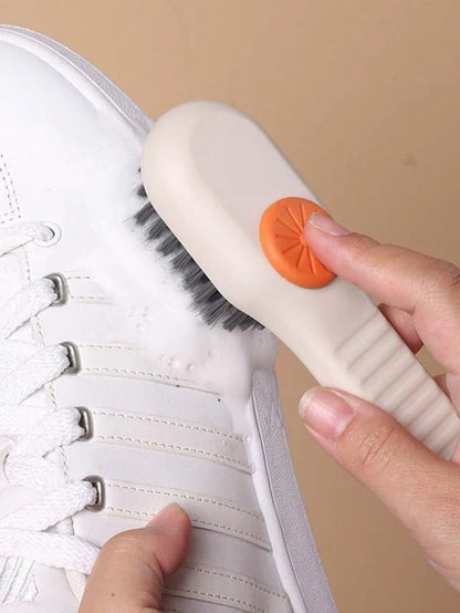 فرشة تنظيف متعددة الاستخدامات بمقبض طويل وإضافة سائل تنظيف – شعر ناعم للتنظيف العميق