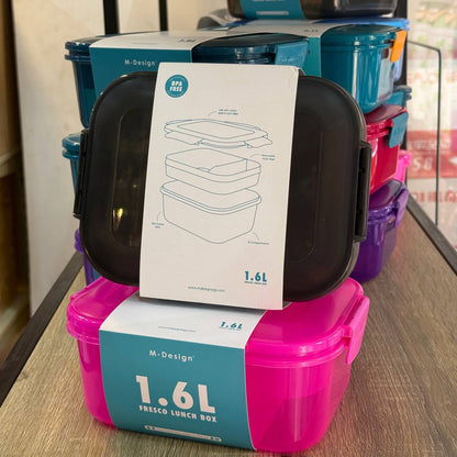لانش بوكس M-Design – Fresco بحجمين مختلفين (1.6L / 2.1L) 🍱✨