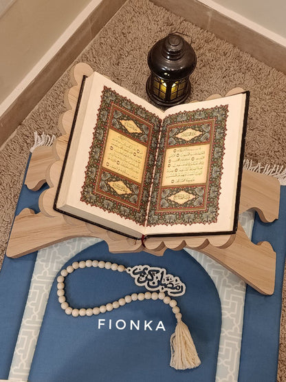 حامل مصحف خشب – وقار وجمال لركن عبادتك 🤲✨