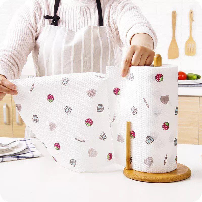 حامل مناديل خشب بقطّاعة 🧻 | تصميم أنيق وخامة مستوردة عالية الجودة