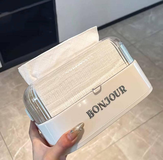 علبة مناديل بونجور أكريليك كريستال 💎 – فخامة وأناقة للمائدة    H-H