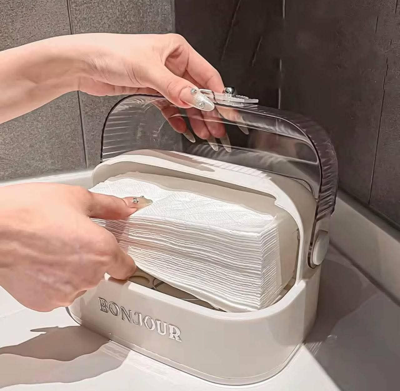 علبة مناديل بونجور أكريليك كريستال 💎 – فخامة وأناقة للمائدة    H-H