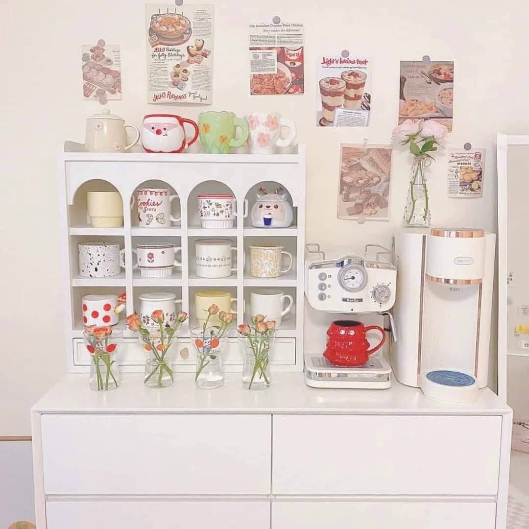 بيت مجات خشب موسكي بدرج – منظم مجات وركن قهوة أنيق 60×60