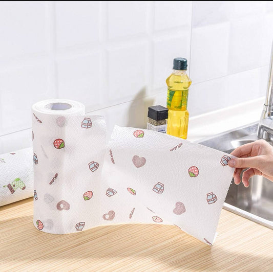 رول مناديل امتصاص الزيت – للحفاظ على القرمشة والنظافة 🧽🍟