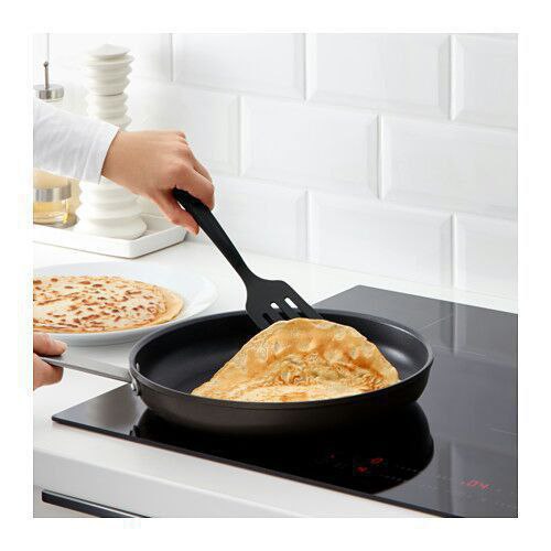 طقم أدوات توزيع حراري 5 قطع ايكيا رمادي غامق ناعم على التيفال يتحمل الحرارة العالية