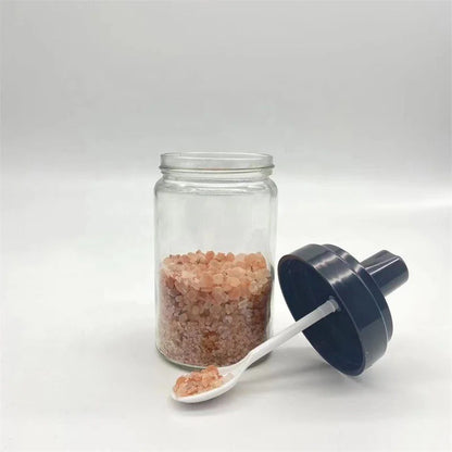 برطمان زجاج للمطبخ بالمعلقة – لتخزين الزيوت والصوصات والتوابل | برطمان مستورد عالي الجودة