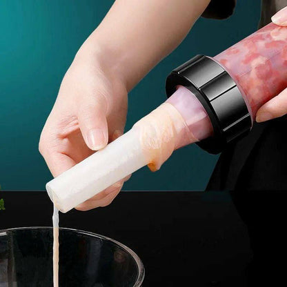 مكبس ممبار و سجق جامبو – استانلس ستيل + بلاستيك – مزود بـ 3 غيارات مقاسات مختلفة – مناسب لتحضير الممبار والسجق – منتج مستورد