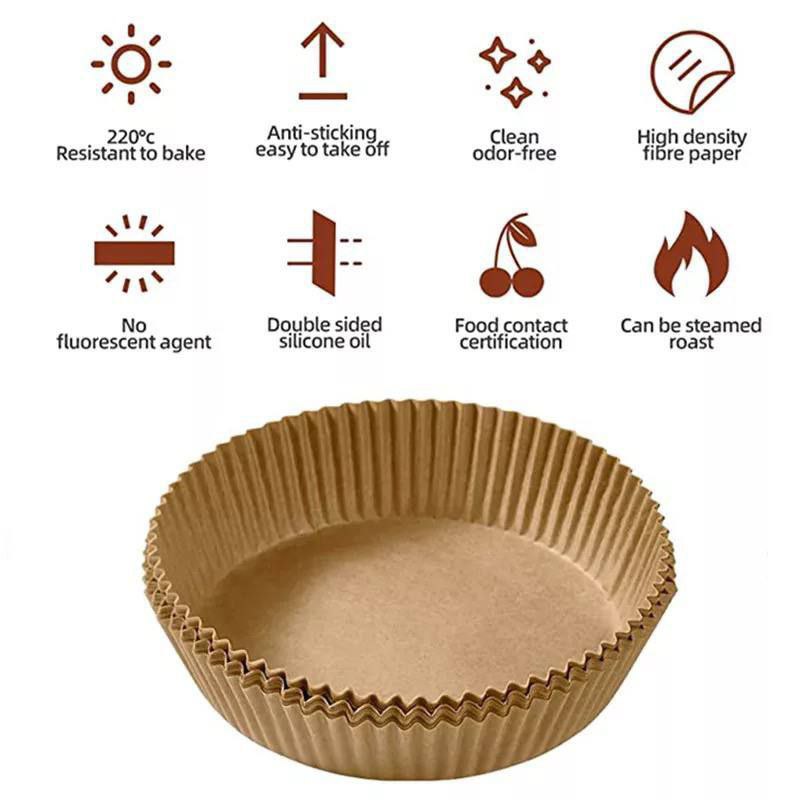 ورق ايرفراير أصلي مقاوم للالتصاق – 50 ورقة مقاس 16×4.5 سم