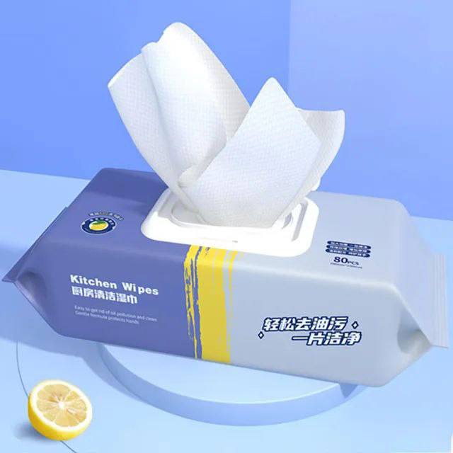 مناديل تنظيف الدهون المبللة بتركيبة قوية وآمنة على جميع الأسطح