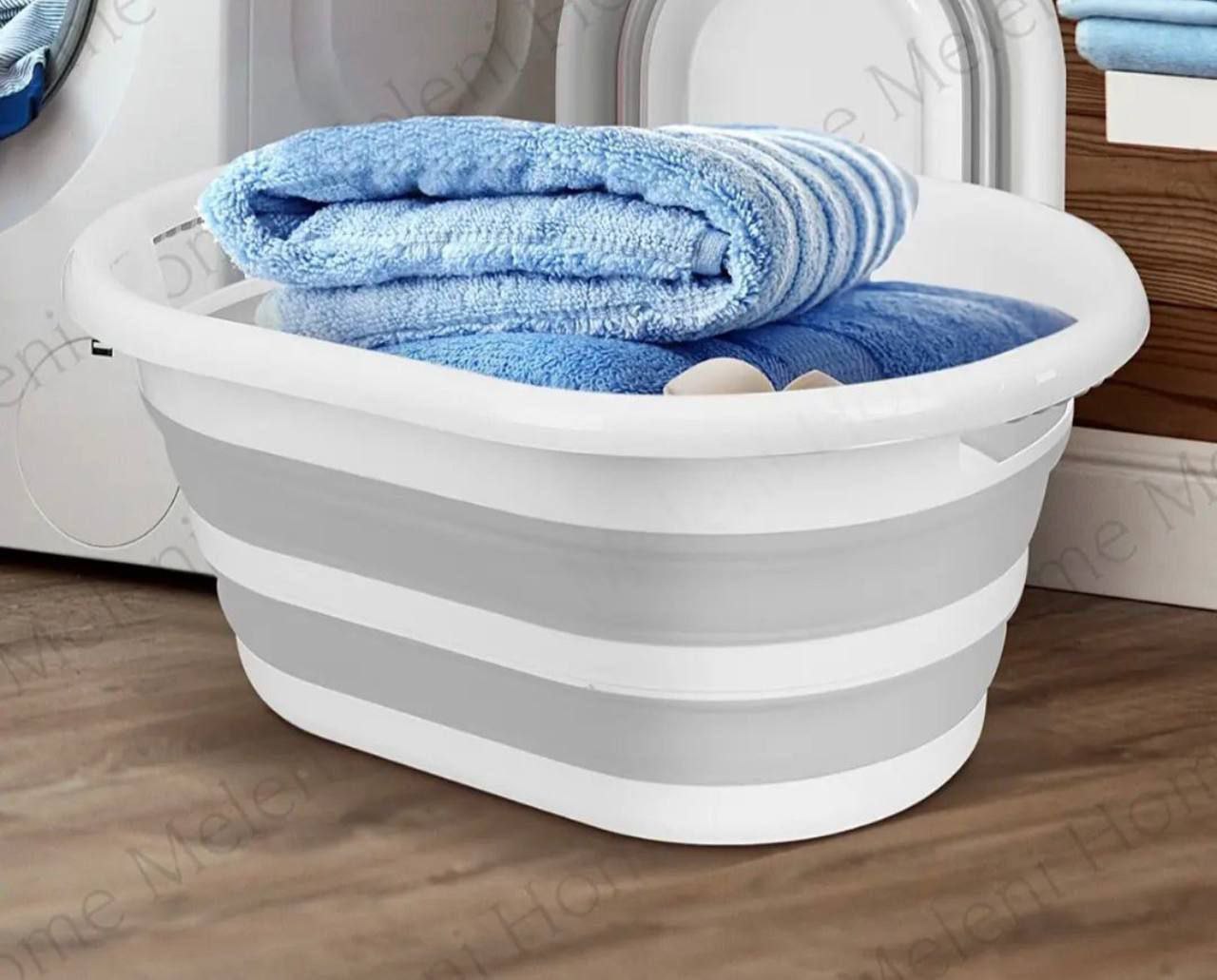 بانيو وباسكت غسيل سيليكون قابل للطي – حجم جامبو، خامة مستوردة عالية الجودة