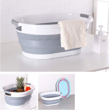 بانيو وباسكت غسيل سيليكون قابل للطي – حجم جامبو، خامة مستوردة عالية الجودة