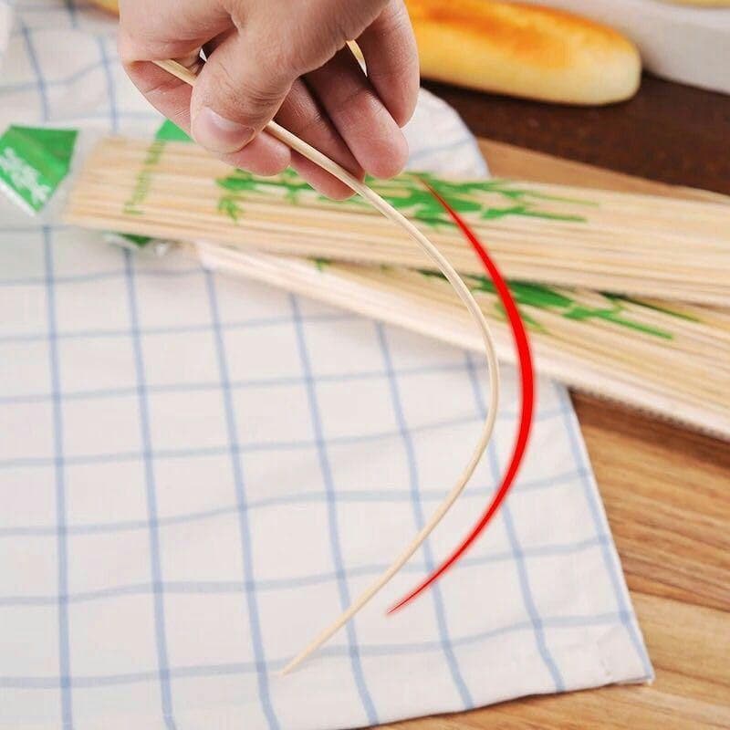 عصيان شيش طاووق خشب للمشاوي | مقاس كبير للكفتة والفراخ واللحم