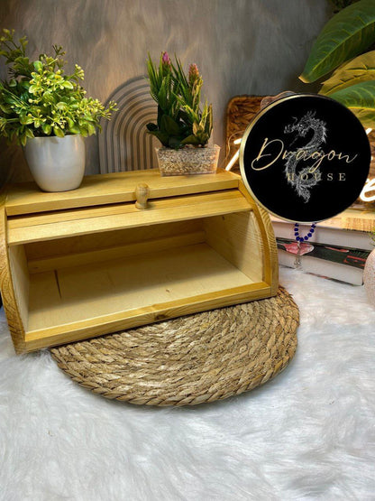 عياشة خشب بغطاء بومبيه جرار – لحفظ المخبوزات بجودة عالية