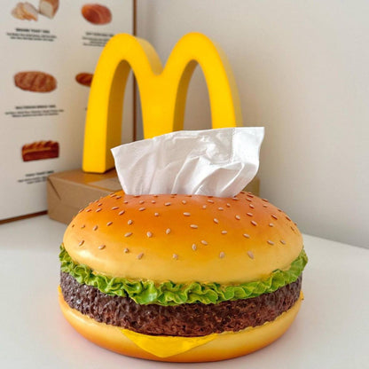 علبة مناديل على شكل برجر  تصميم مبتكر وشيك للمطبخ