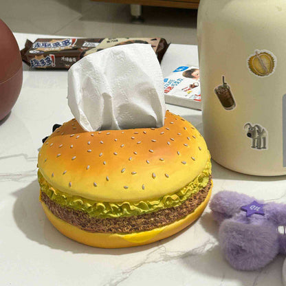علبة مناديل على شكل برجر  تصميم مبتكر وشيك للمطبخ