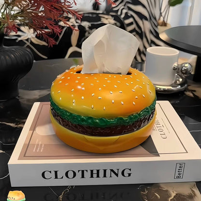 علبة مناديل على شكل برجر  تصميم مبتكر وشيك للمطبخ