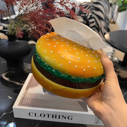 علبة مناديل على شكل برجر  تصميم مبتكر وشيك للمطبخ