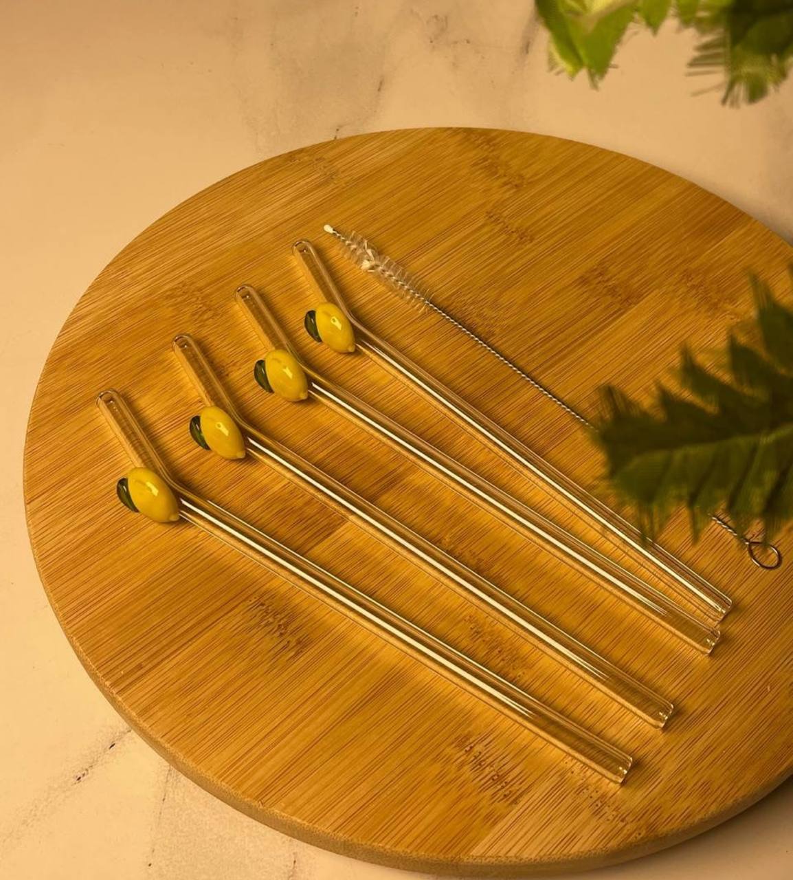 طقم شاليموة زجاجي حراري تريندي 🍋💎 – 5 قطع    H-H