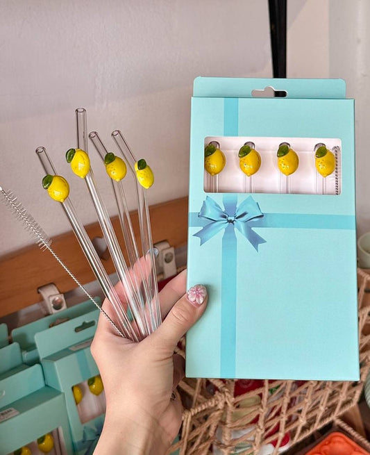 طقم شاليموة زجاجي حراري تريندي 🍋💎 – 5 قطع    H-H