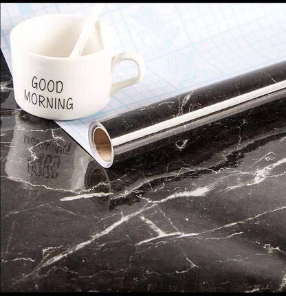 رول استيكر رخامي حراري لاصق ضد الماء بعرض 60 سم وطول 5 متر