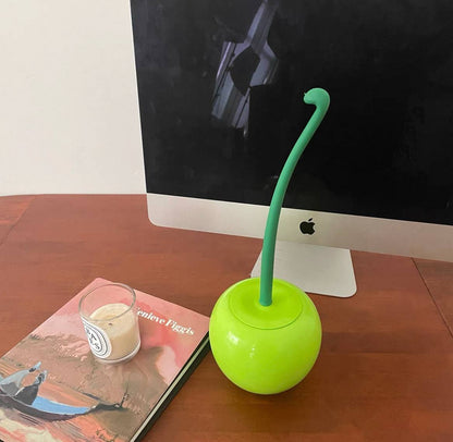 فرشة تواليت بتصميم تفاحة خضراء – أنيقة وعملية لتنظيف مثالي ولمسة ديكور عصرية