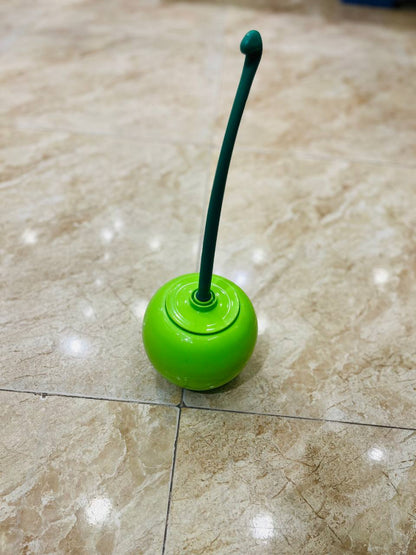 فرشة تواليت بتصميم تفاحة خضراء – أنيقة وعملية لتنظيف مثالي ولمسة ديكور عصرية