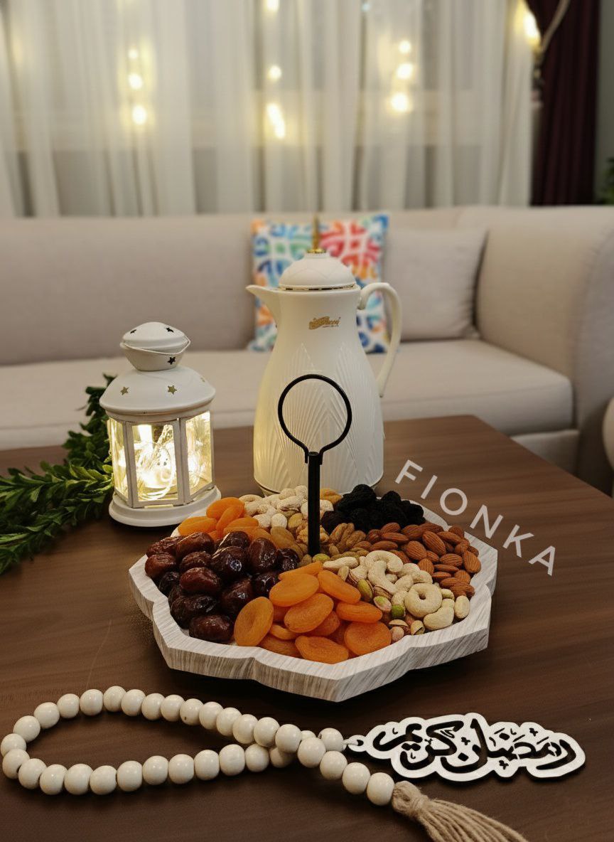 دار الكرم – شيّالة خشب فخمة لسفرة رمضان 🌙✨   H-H