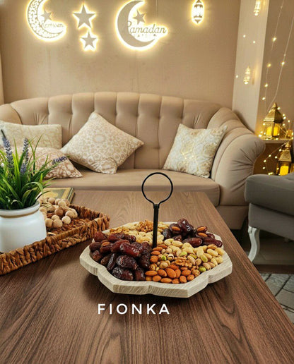 دار الكرم – شيّالة خشب فخمة لسفرة رمضان 🌙✨   H-H