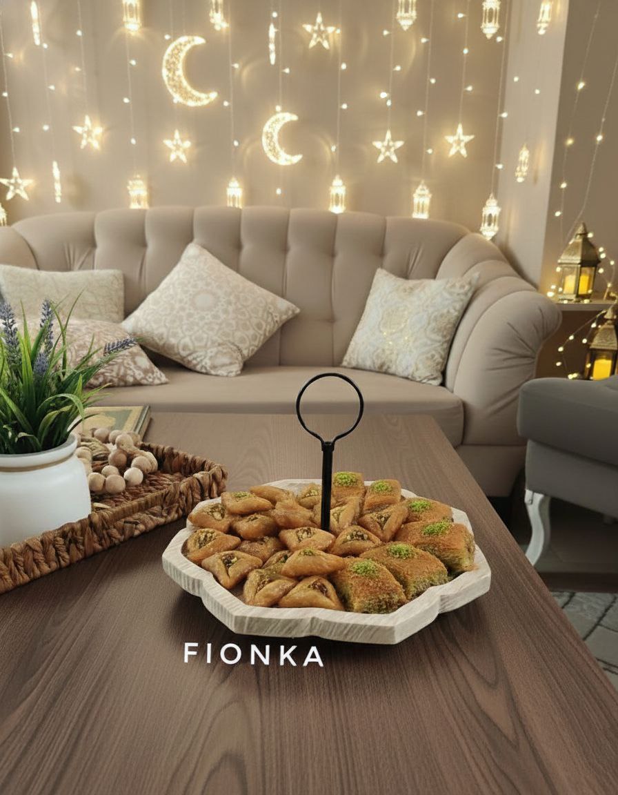 دار الكرم – شيّالة خشب فخمة لسفرة رمضان 🌙✨   H-H