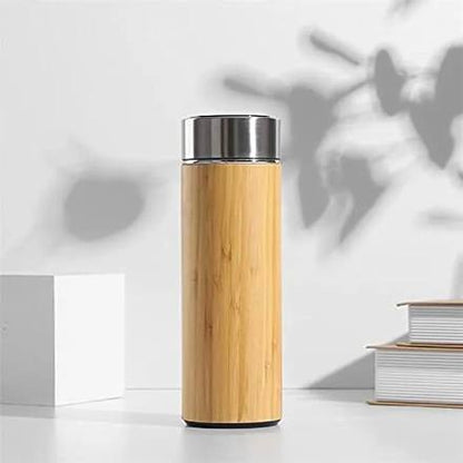 ترمس حراري ستانلس 304 بغطاء خشبي – سعة 550 مل