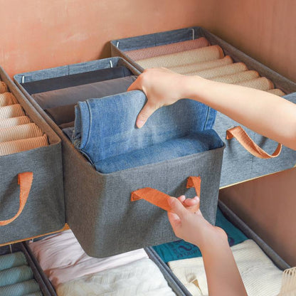 بوكس تنظيم الملابس والأغراض بخامة قماش وقوائم معدنية – جودة عالية وتصميم أنيق