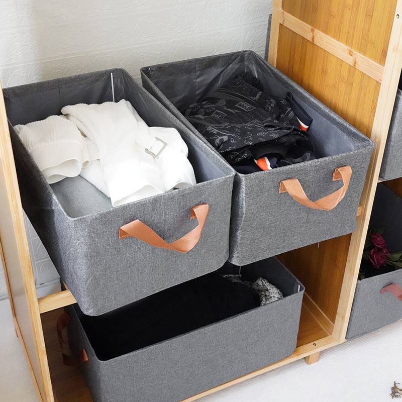 بوكس تنظيم الملابس والأغراض بخامة قماش وقوائم معدنية – جودة عالية وتصميم أنيق