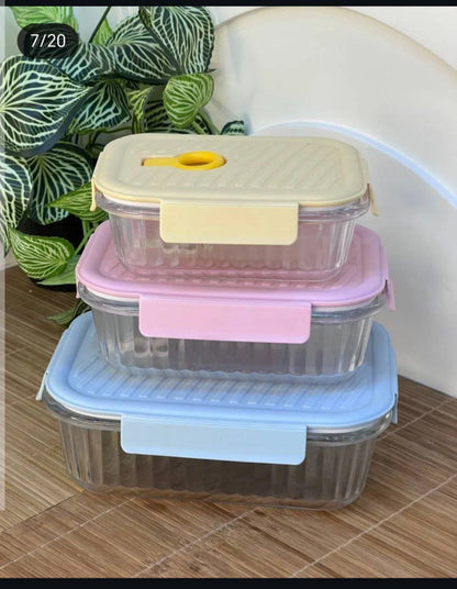 طقم طواجن بيركس 3×1 مستطيل – عملي ومتعدد الاستخدام 😍    H-H