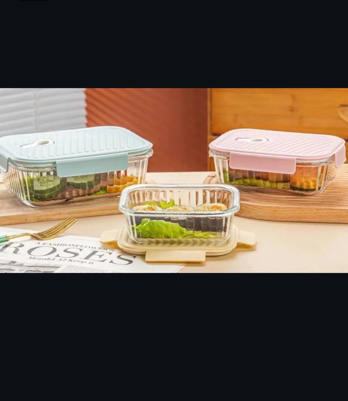 طقم طواجن بيركس 3×1 مستطيل – عملي ومتعدد الاستخدام 😍    H-H