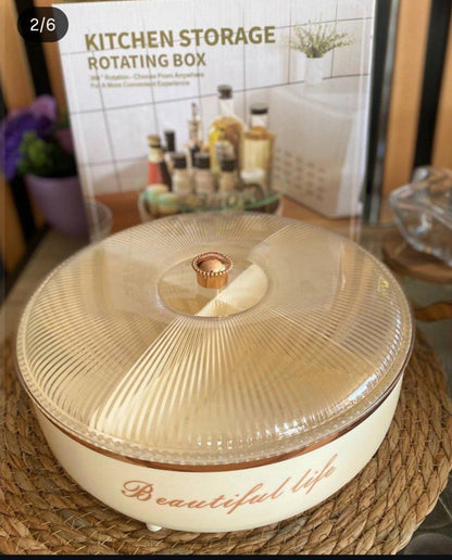 طبق تقديم تسالي ومكسرات أكريليك مقسّم | دور واحد – 4 أقسام داخلية    H-H