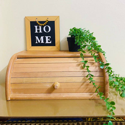 عياشة خبز خشب زان طبيعي – حافظ خبز ومخبوزات بتصميم أنيق