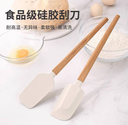 إسباتولا سيليكون بيد خشب بامبو | مقاومة للحرارة وخامة مستوردة عالية الجودة