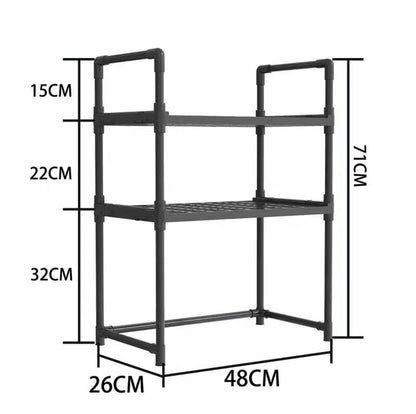 ستاند ميكرويف متعدد الاستخدامات | رف تخزين متين للميكرويف والفرن والتوابل