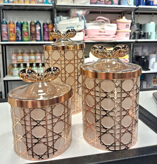 (platin,,) طقم توابل بلاستيك 3 في 1 بثلاث مقاسات مختلفة لتخزين الشاي والسكر والقهوة والبقوليات