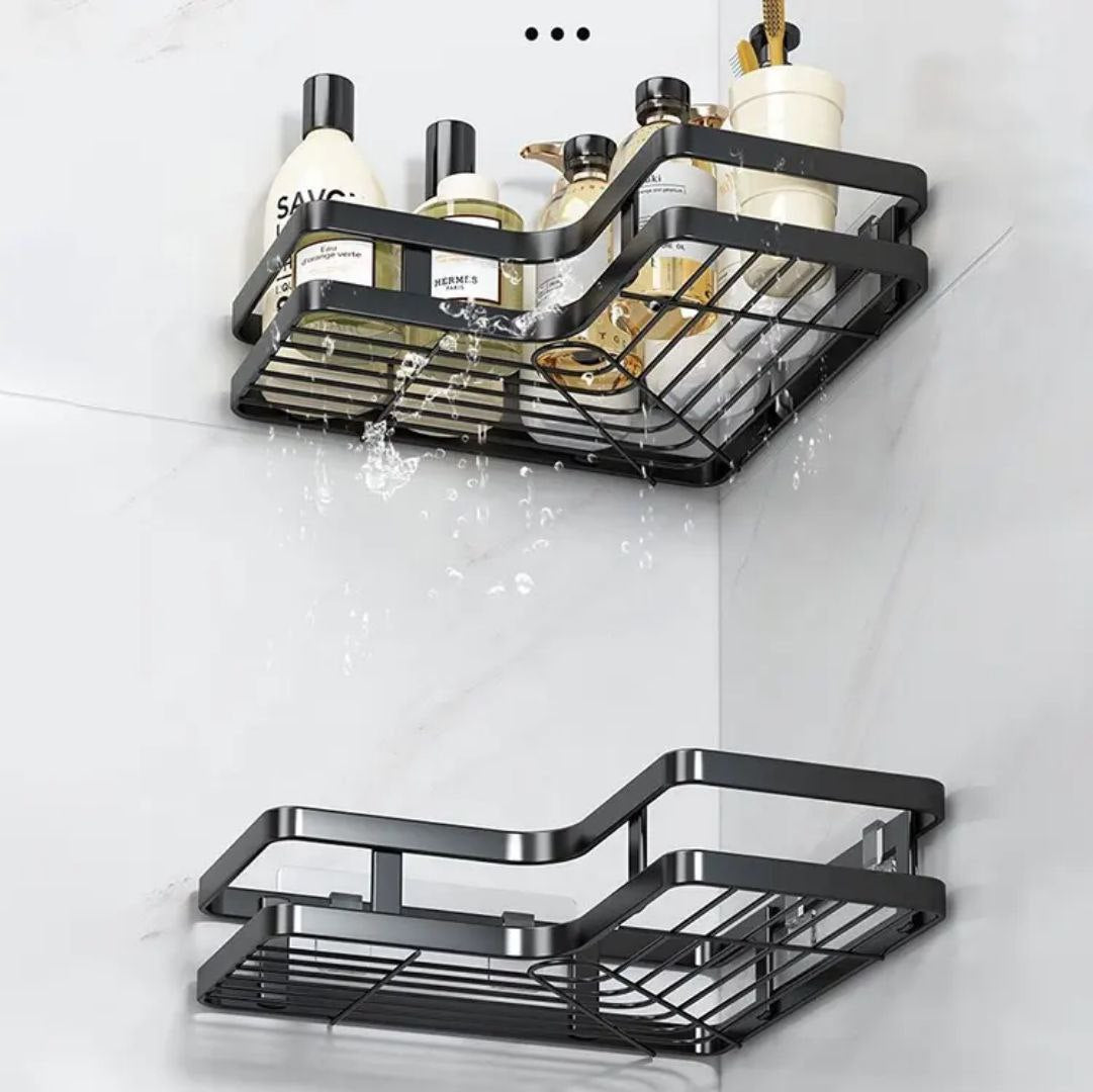 ركنة حمام معدن زاوية مستوردة لتنظيم الحمام والمطبخ