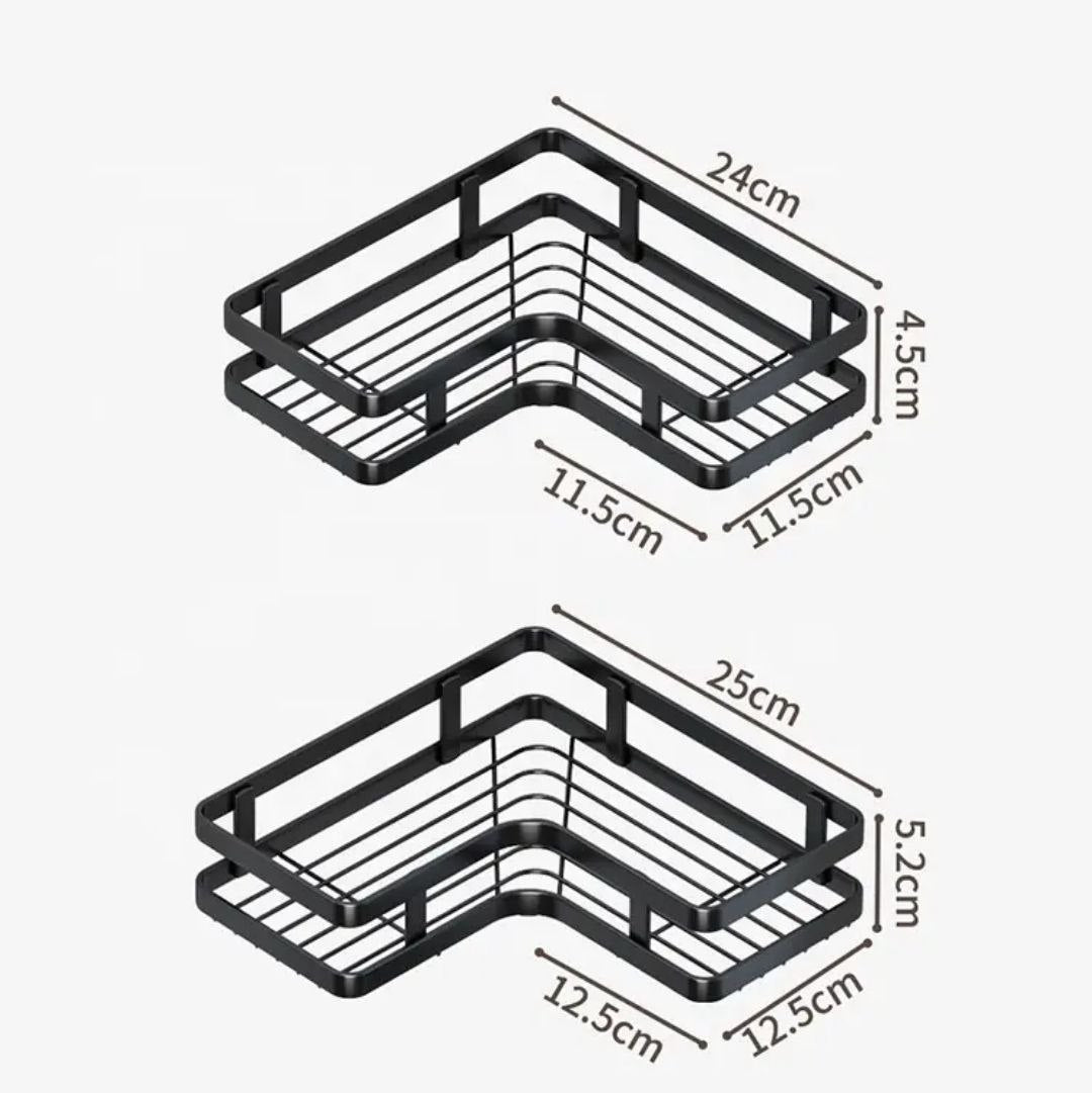 ركنة حمام معدن زاوية مستوردة لتنظيم الحمام والمطبخ