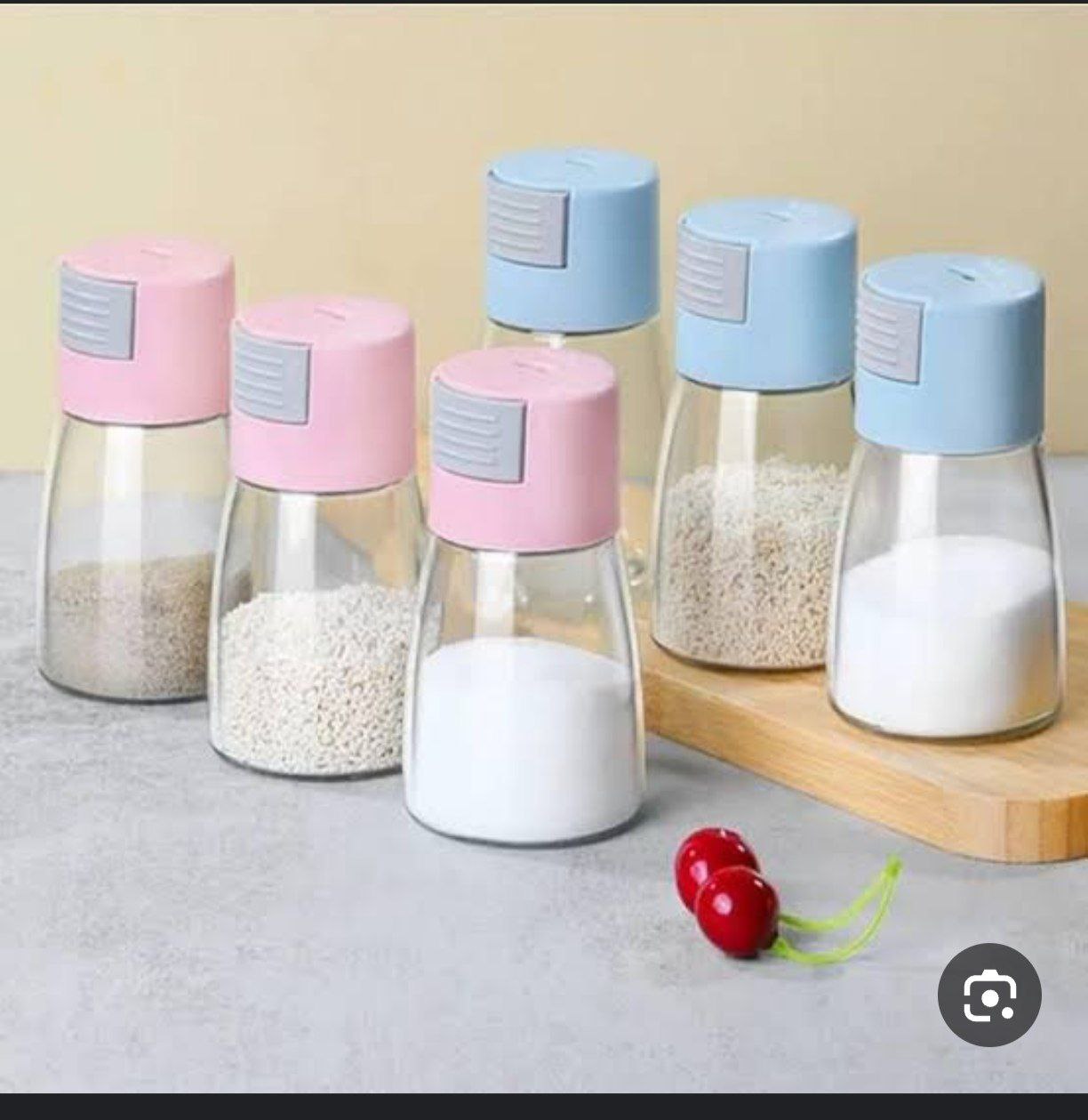 ملاحة زجاج بغطاء بلاستيك | تحكم دقيق في كمية الملح والبهارات    H-H