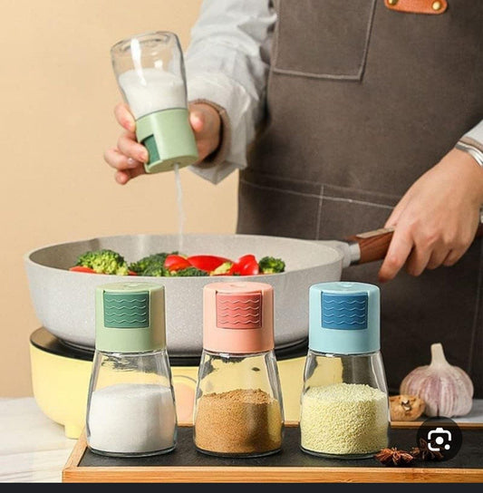 ملاحة زجاج بغطاء بلاستيك | تحكم دقيق في كمية الملح والبهارات    H-H