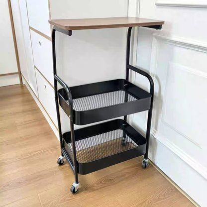 ترابيزة خدمة معدن بعجل – تصميم عملي متعدد الاستخدامات على طريقة IKEA