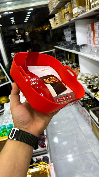 قالب ايرفراير سيليكون مربع جامبو – للحفاظ على القلاية ومنع الالتصاق وصالح للاستخدام في الفرن