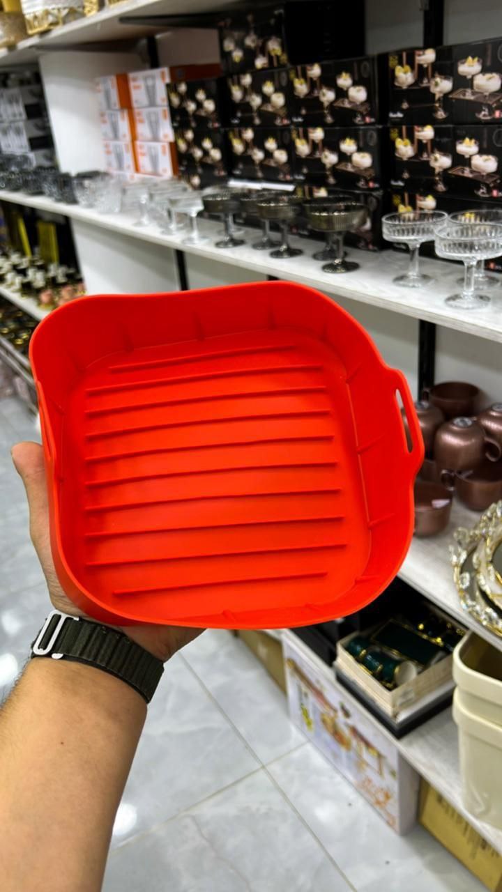 قالب ايرفراير سيليكون مربع جامبو – للحفاظ على القلاية ومنع الالتصاق وصالح للاستخدام في الفرن